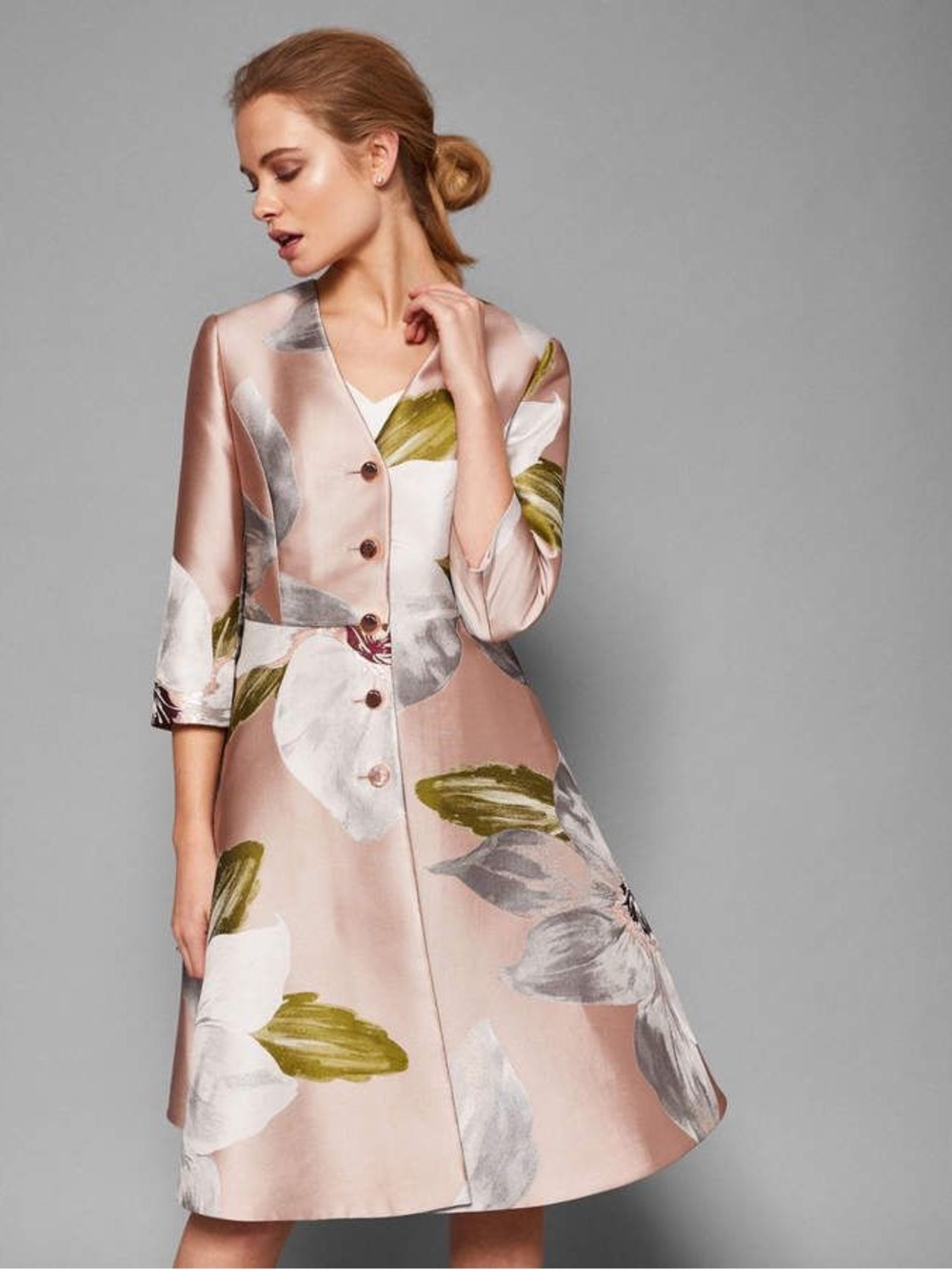 TED BAKER Ottie Chatsworth Bloom Dress Coat